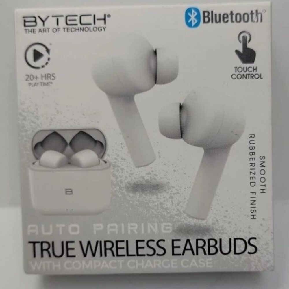 BYTECH Auto Pairing True Wireless earbuds With Compact Charge Case